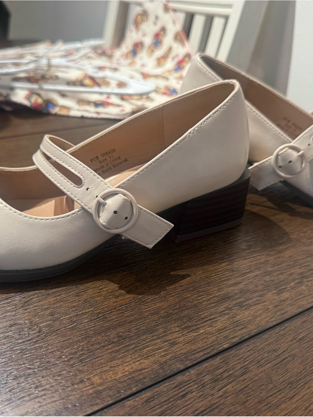 Classic Cream Low Heel Women’s Shoe
